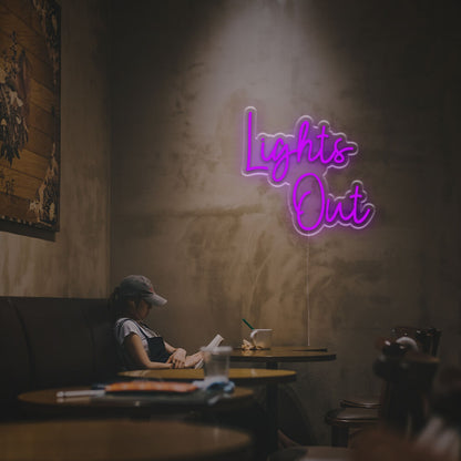 Wedding Bar And Office Ambience With The Lights Out Led Neon Sign | Shineneon