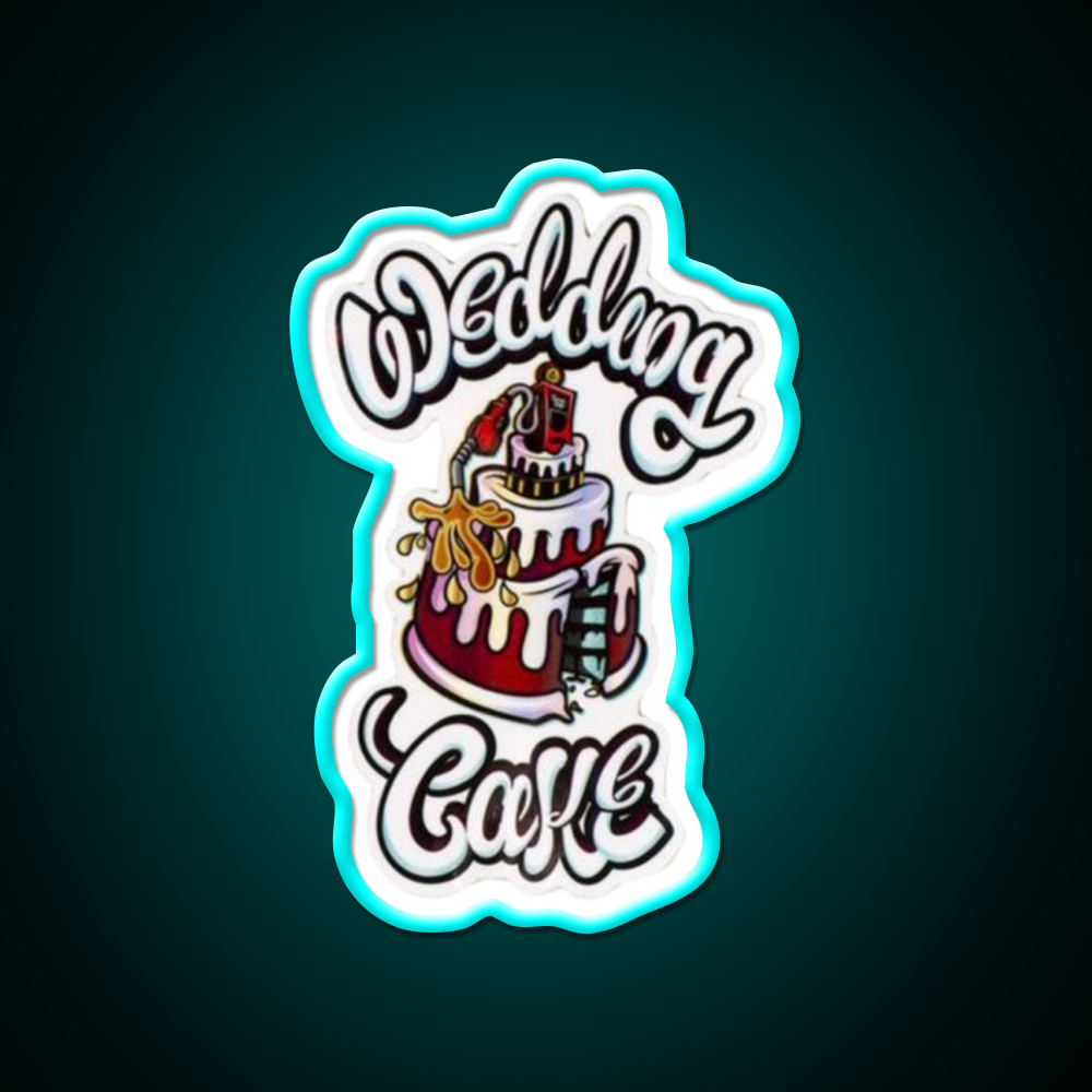 Wedding Cake Weed Hemp Inspired Green Leaf Led Neon Sign Rgb Color