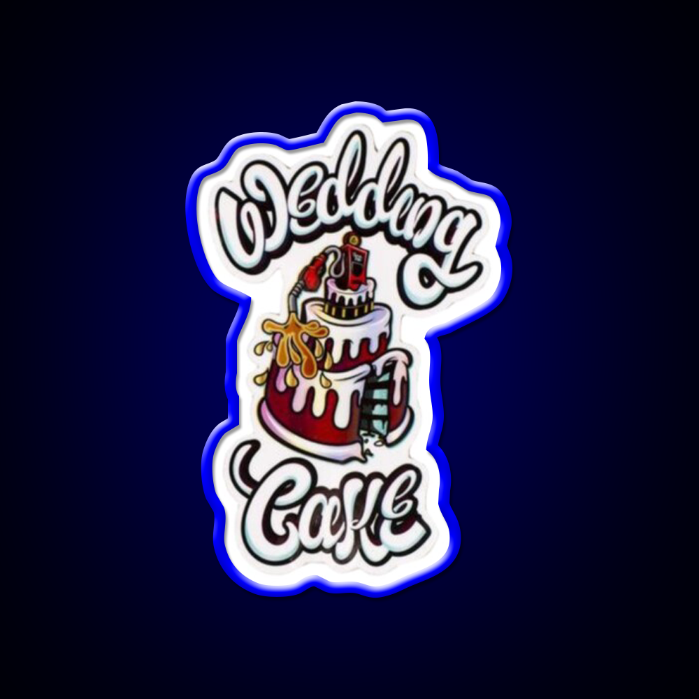 Wedding Cake Weed Hemp Inspired Green Leaf Led Neon Sign Rgb Color