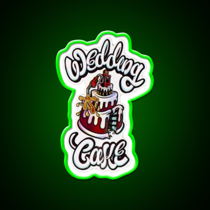 Wedding Cake Weed Hemp Inspired Green Leaf Led Neon Sign Rgb Color