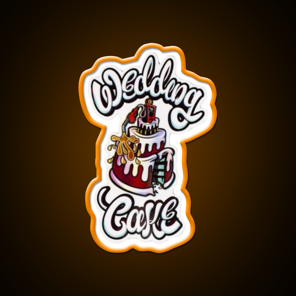 Wedding Cake Weed Hemp Inspired Green Leaf Led Neon Sign Rgb Color