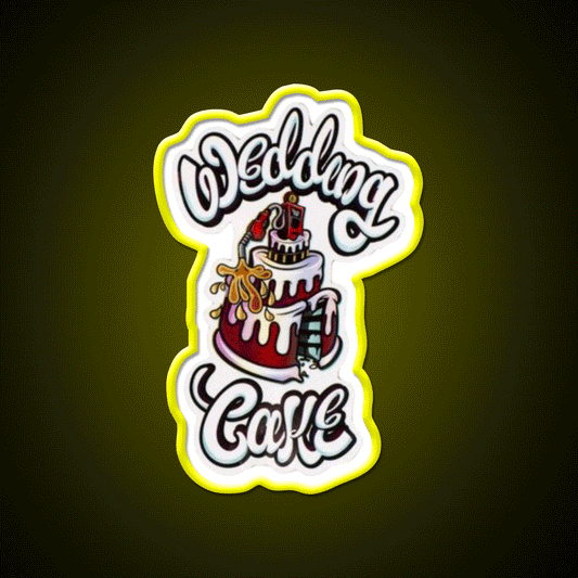 Wedding Cake Weed Hemp Inspired Green Leaf Led Neon Sign Rgb Color