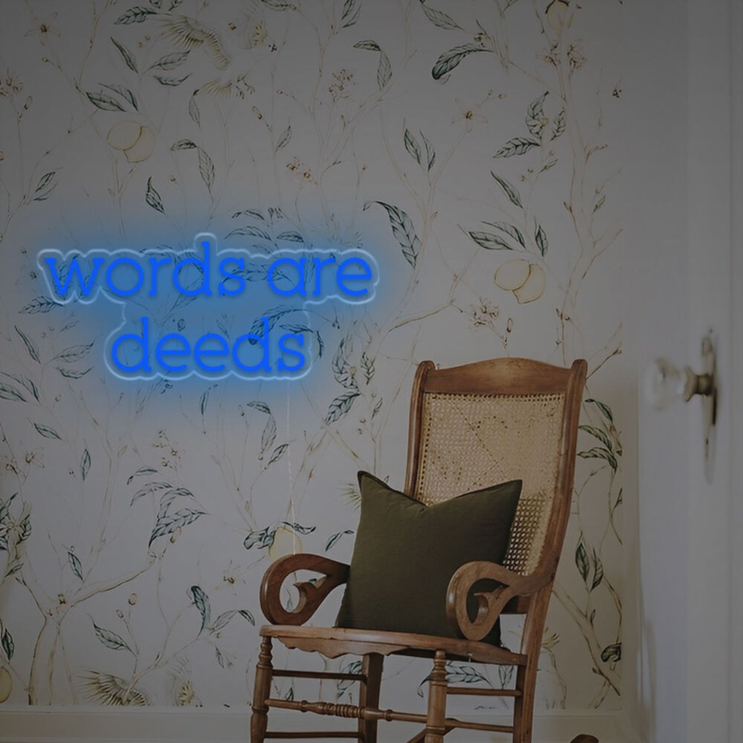 Wedding Discover The Charm With Words Are Deeds Led Neon Sign | Shineneon