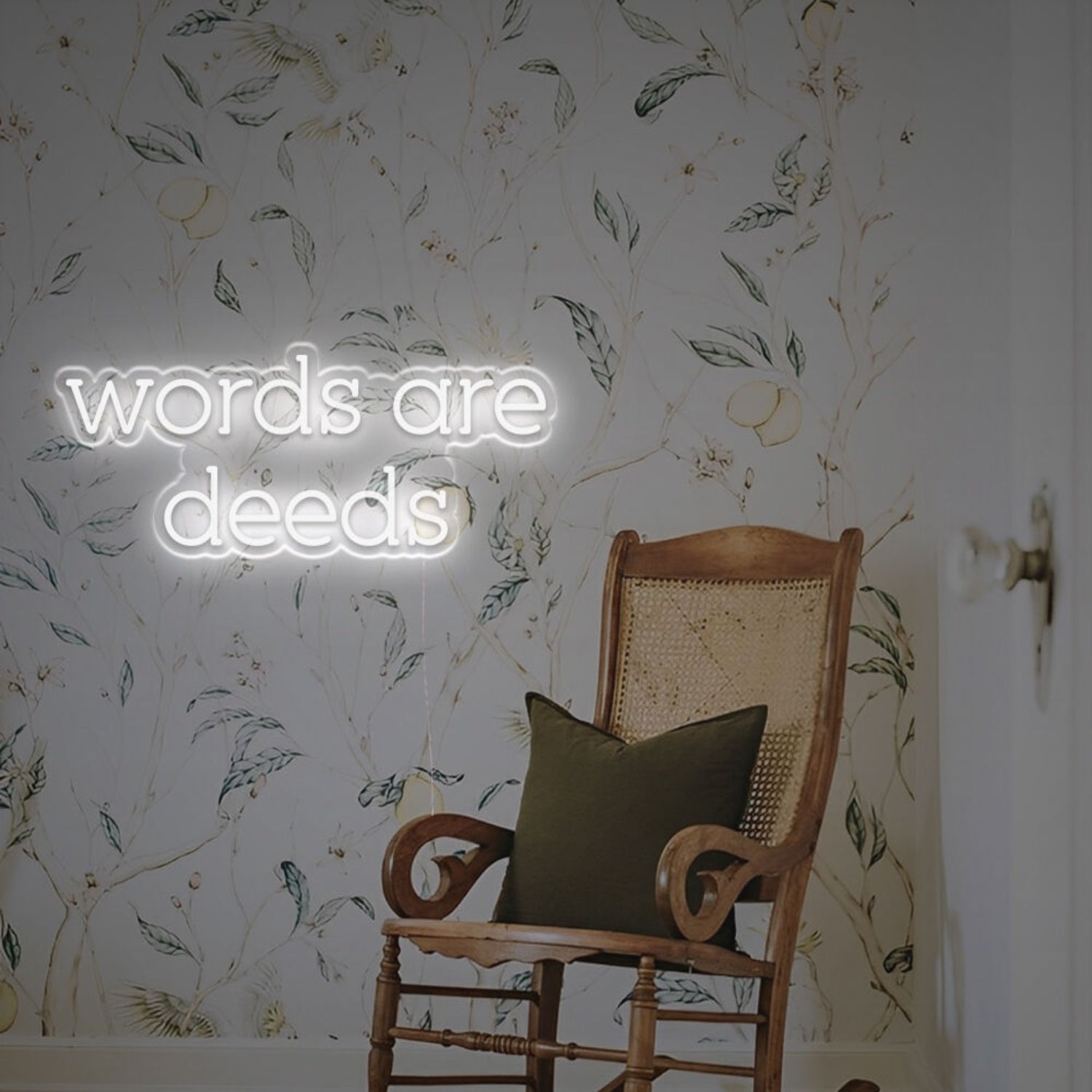 Wedding Discover The Charm With Words Are Deeds Led Neon Sign | Shineneon