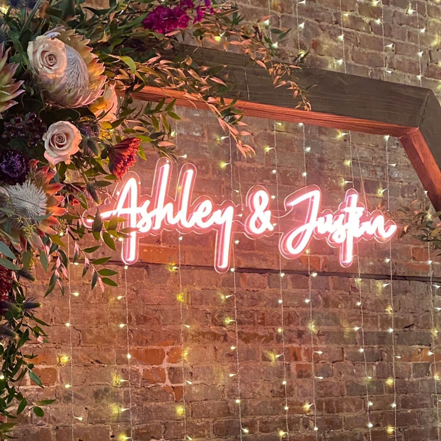 Wedding Led Neon Sign With First Names | Shineneon