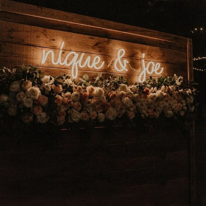Wedding Led Neon Sign With First Names | Shineneon