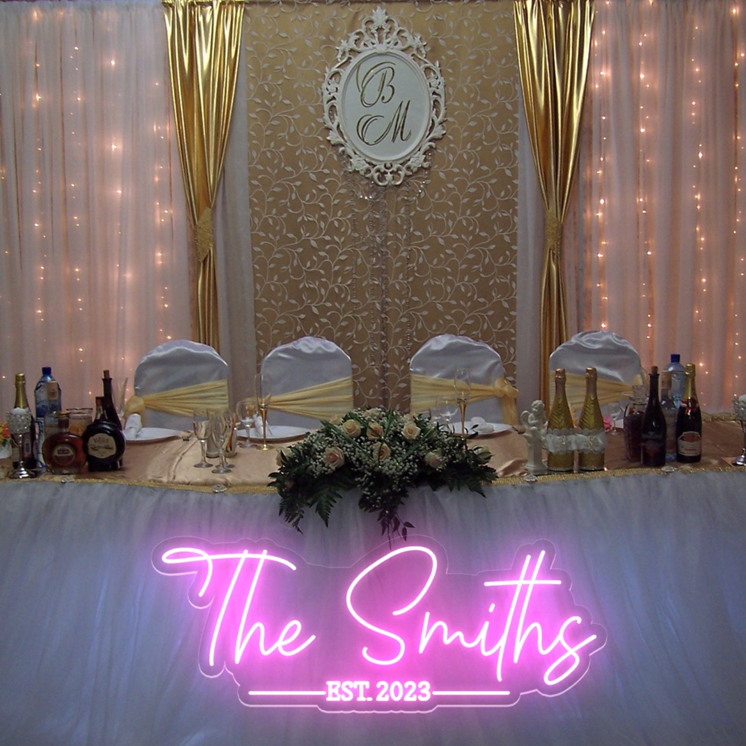 Wedding Led Neon Sign With Name And Establish Date | Shineneon