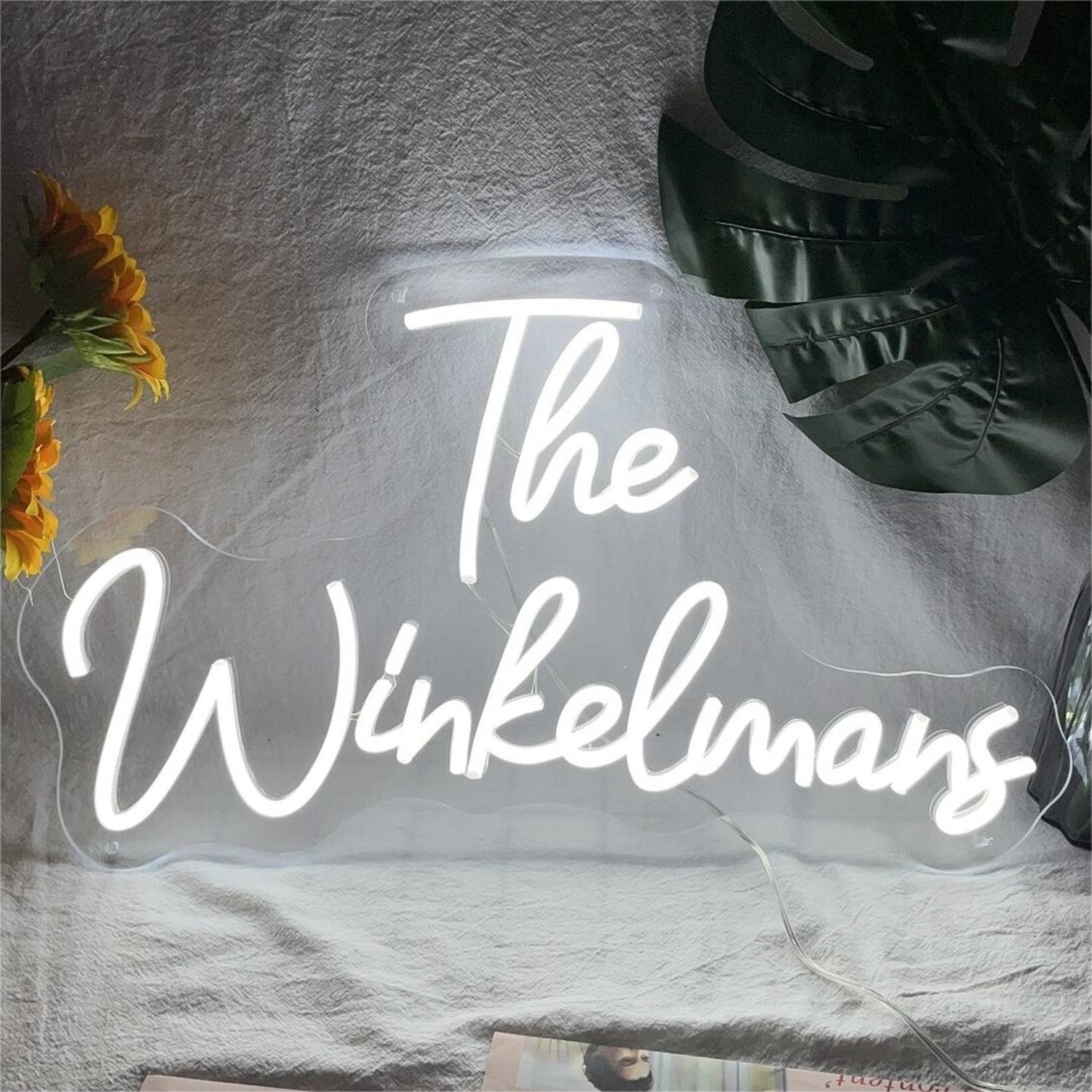 Wedding Led Neon Sign With Your Family Name Two Lines | Shineneon