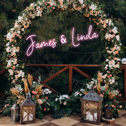 Wedding Led Neon Sign With Your First Names | Shineneon