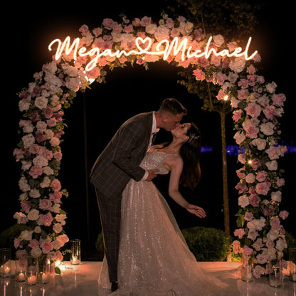 Wedding Led Neon Sign With Your First Names And Love | Shineneon