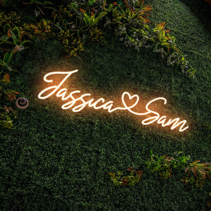 Wedding Led Neon Sign With Your First Names And Love | Shineneon