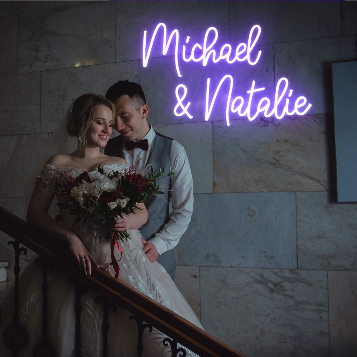 Wedding Led Neon Sign With Your First Names Two Lines | Shineneon
