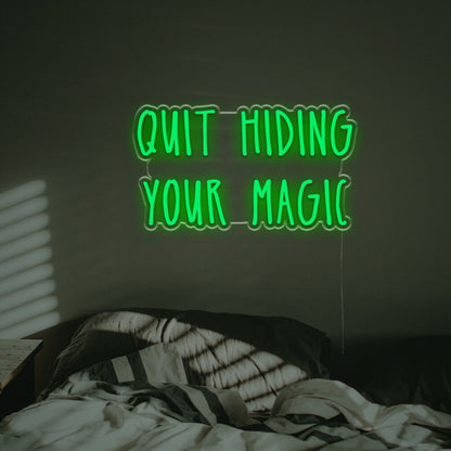 Wedding Venue With Quit Hiding Your Magic Led Neon Sign | Shineneon