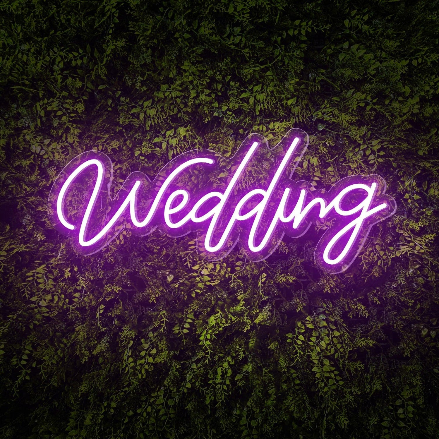Wedding White Led Neon Sign For Greenery Wall Backdrop | Shineneon