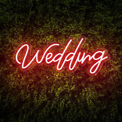 Wedding White Led Neon Sign For Greenery Wall Backdrop | Shineneon