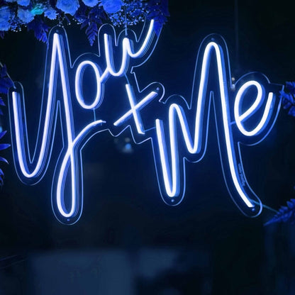 Wedding You And Me Neon Sign For Reception | Shineneon