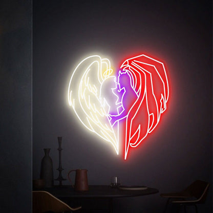 Weddings Bars And Homes Angel Wings Led Neon Sign - Shineneon