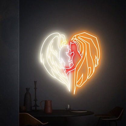Weddings Bars And Homes Angel Wings Led Neon Sign - Shineneon