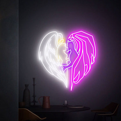 Weddings Bars And Homes Angel Wings Led Neon Sign - Shineneon
