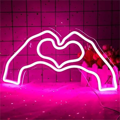 Weddings To Cozy Nights With Hand To Heart Led Neon Light | Shineneon