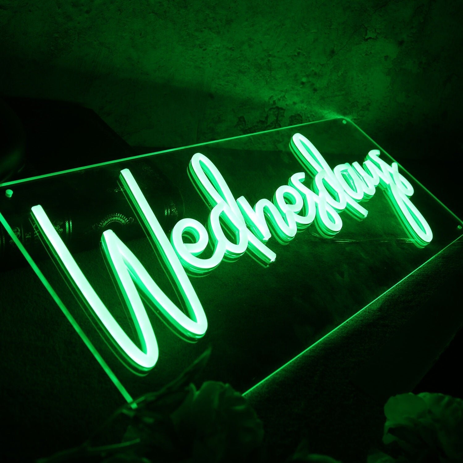 Wednesdays Green Led Neon Sign - Shineneon