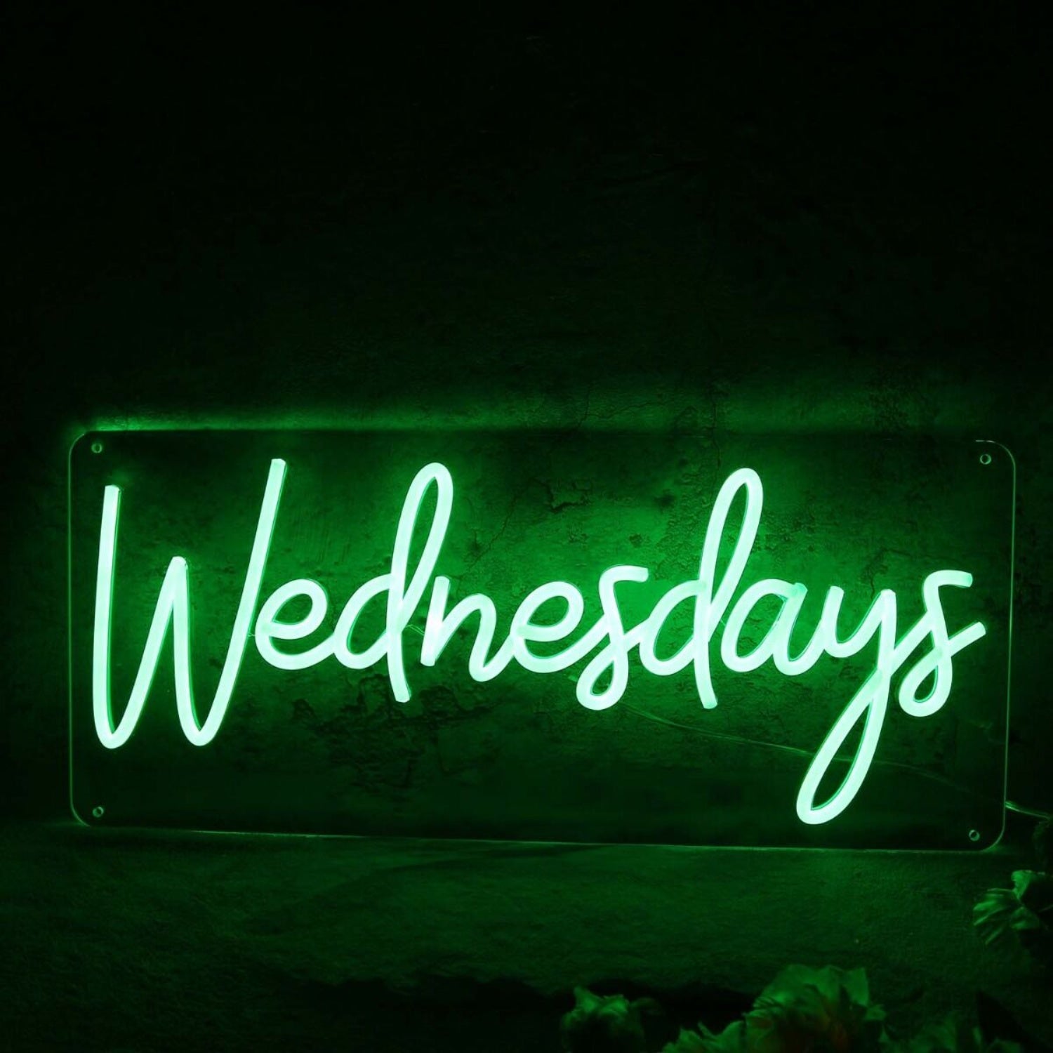 Wednesdays Green Led Neon Sign - Shineneon
