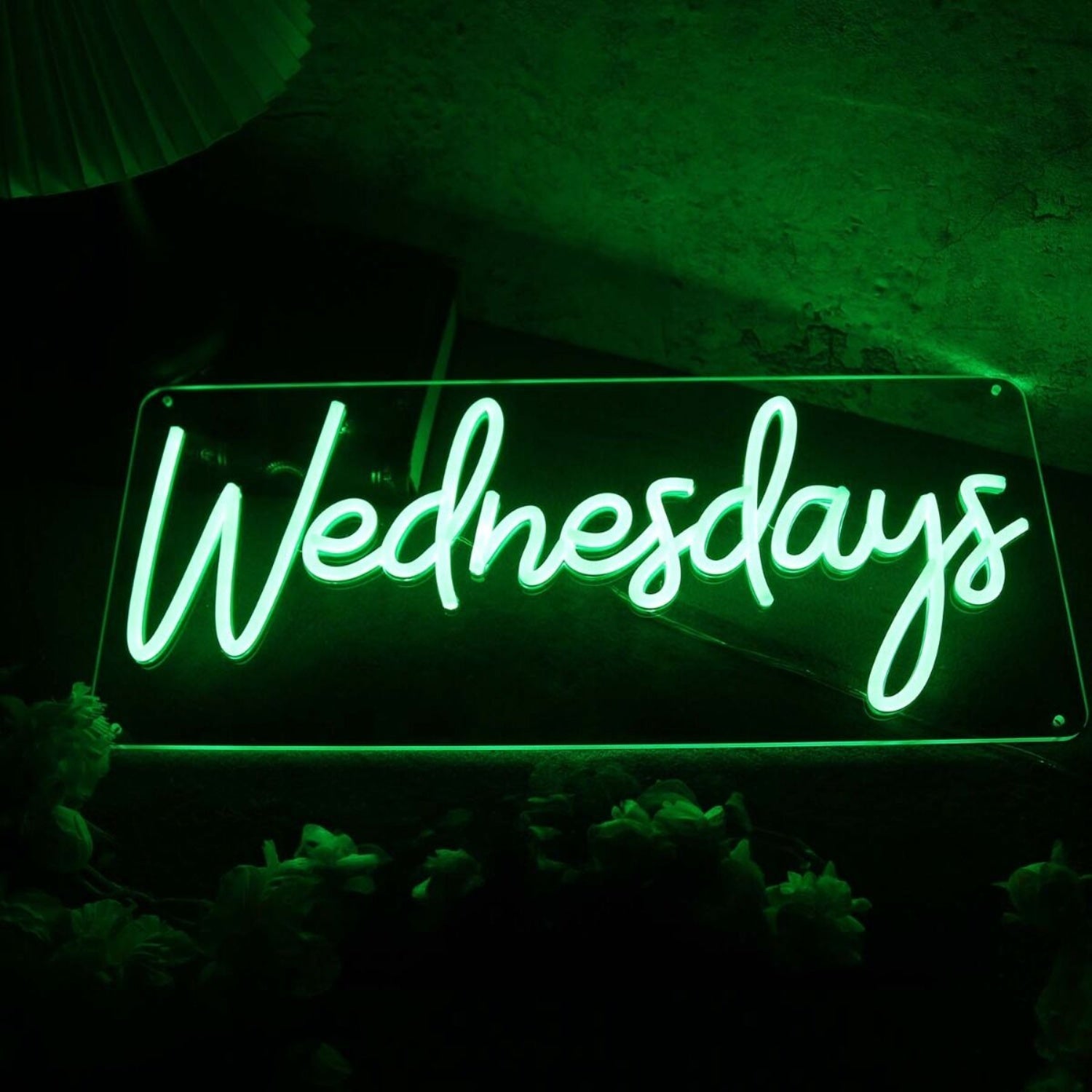 Wednesdays Green Led Neon Sign - Shineneon