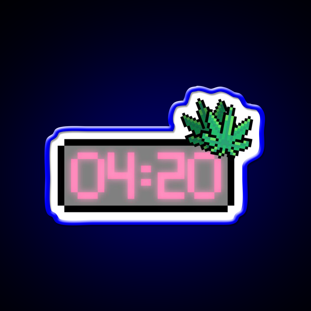 Weed Appointment Hemp Inspired Green Leaf Led Neon Sign Rgb Color - LED neon sign view 5