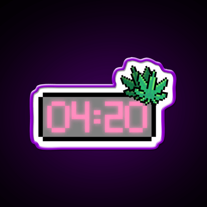 Weed Appointment Hemp Inspired Green Leaf Led Neon Sign Rgb Color - Shineneon