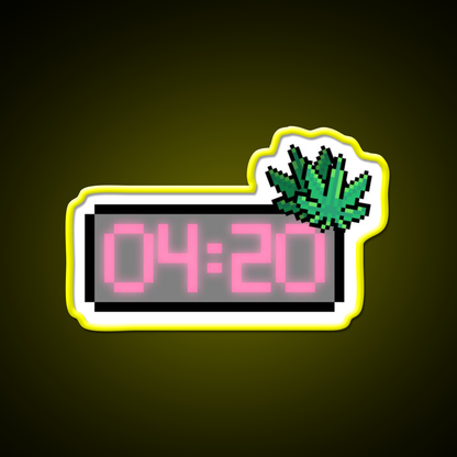Weed Appointment Hemp Inspired Green Leaf Led Neon Sign Rgb Color - LED neon sign view 7
