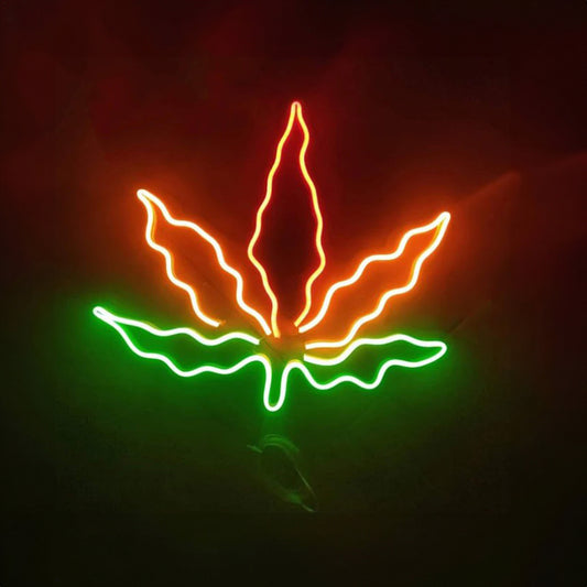 Weed Leaf Neon Sign Room Wall Decor