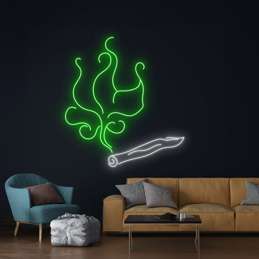 Weed Led Neon Sign, Smoke Neon Light