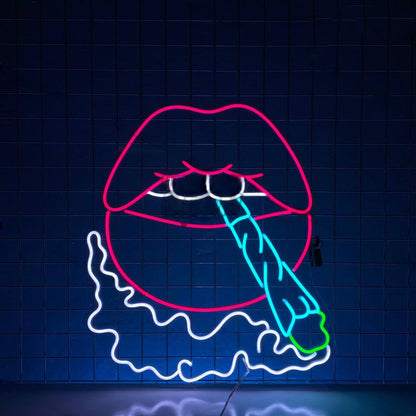 Weed Lips Led Neon Sign | Shineneon