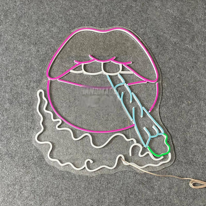 Weed Lips Led Neon Sign | Shineneon