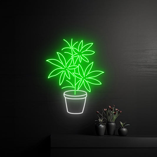 Weed Pot Led Sign