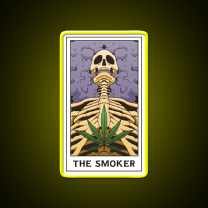 Weed Smoker Hemp Inspired Green Leaf Led Neon Sign Rgb Color