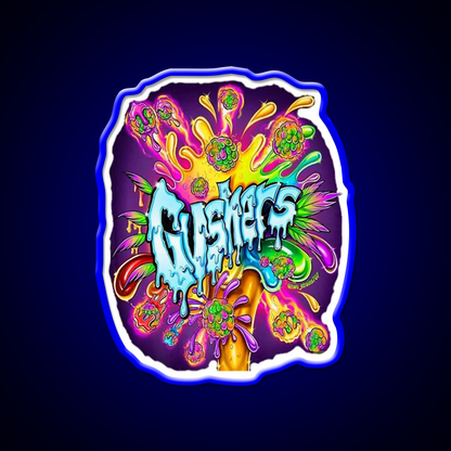 Weed Strains Gushers 420 Culture Hemp Inspired Green Leaf Led Neon Sign Rgb Color - LED neon sign view 5