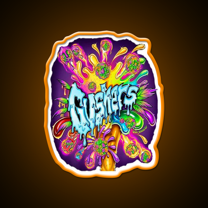 Weed Strains Gushers 420 Culture Hemp Inspired Green Leaf Led Neon Sign Rgb Color - LED neon sign view 6