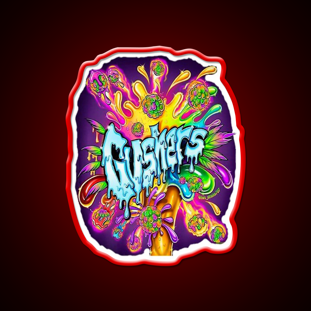Weed Strains Gushers 420 Culture Hemp Inspired Green Leaf Led Neon Sign Rgb Color - LED neon sign view 10