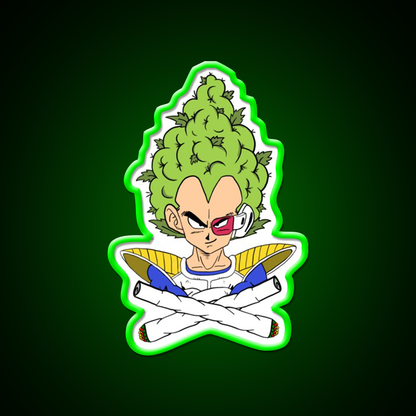 Weed Vegeta Hemp Inspired Green Leaf Led Neon Sign Rgb Color - LED neon sign view 8