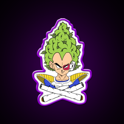 Weed Vegeta Hemp Inspired Green Leaf Led Neon Sign Rgb Color - LED neon sign view 9