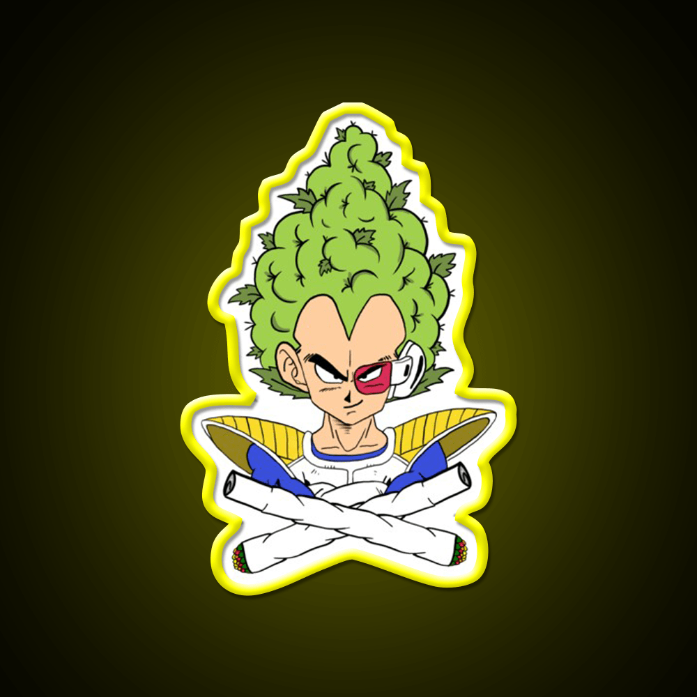 Weed Vegeta Hemp Inspired Green Leaf Led Neon Sign Rgb Color - Shineneon