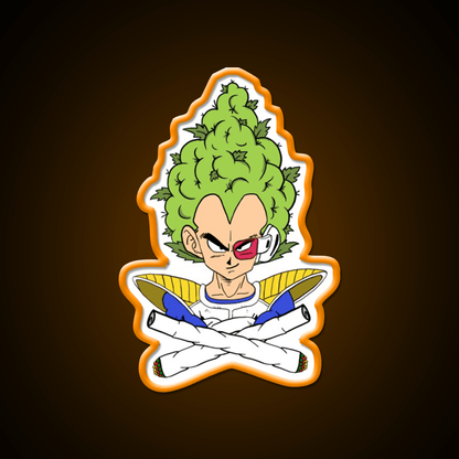 Weed Vegeta Hemp Inspired Green Leaf Led Neon Sign Rgb Color - Shineneon