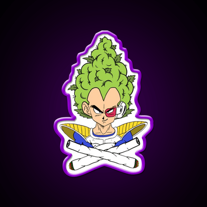 Weed Vegeta Hemp Inspired Green Leaf Led Neon Sign Rgb Color - Shineneon