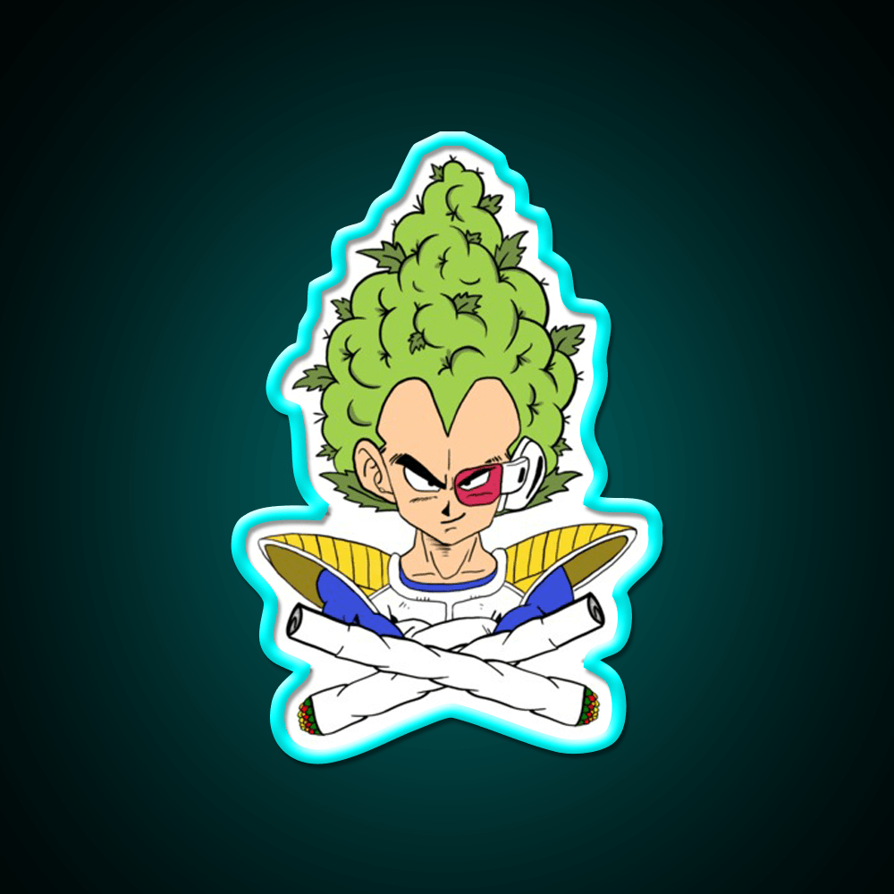 Weed Vegeta Hemp Inspired Green Leaf Led Neon Sign Rgb Color - Shineneon