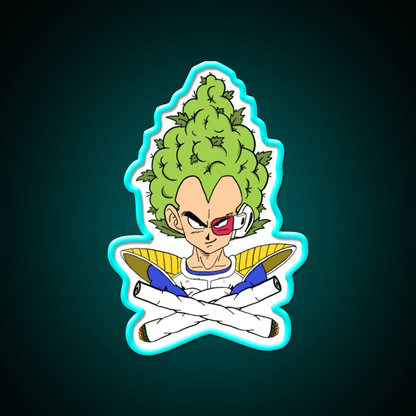Weed Vegeta Hemp Inspired Green Leaf Led Neon Sign Rgb Color - Shineneon