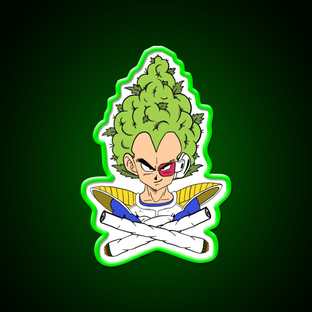 Weed Vegeta Hemp Inspired Green Leaf Led Neon Sign Rgb Color - Shineneon