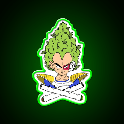 Weed Vegeta Hemp Inspired Green Leaf Led Neon Sign Rgb Color - Shineneon