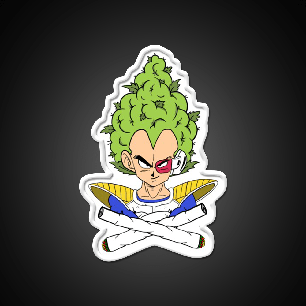 Weed Vegeta Hemp Inspired Green Leaf Led Neon Sign Rgb Color - Shineneon