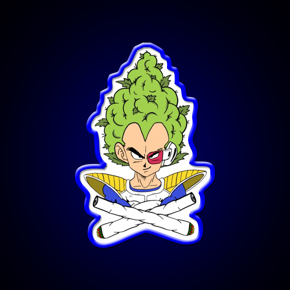 Weed Vegeta Hemp Inspired Green Leaf Led Neon Sign Rgb Color - Shineneon